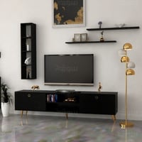 طقم طاولات اسود-موديل SH52