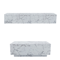 طقم طاولات لون رخامي- موديل Lusy