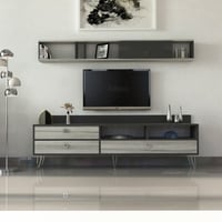 طقم طاولات رمادي غامق مع رمادي فاتح-موديل Sh49