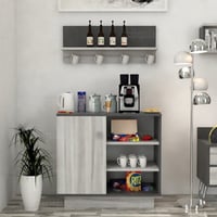 طقم طاولات رمادي غامق مع رمادي فاتح-موديل Sh49