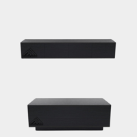 طقم طاولات لون اسود- موديل Lusy