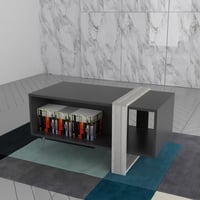 طقم طاولات رمادي غامق ورمادي فاتح - موديلSH19