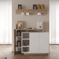 طقم طاولات ابيض مع بيج 125 -موديل Alfa