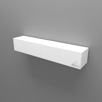 طاولة تلفاز مقاس مترين لون ابيض-موديل Lusy