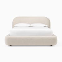 سرير كتان مودرن بتنجيد ناعم – سرير ميكورا