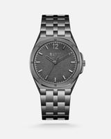 ساعة إلڤي رجالية ستيل باللون الرمادي