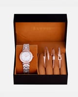 طقم هدايا نسائية ساعة وأساور | SLAA005L282928