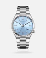 ساعة رجالية من الفي بلون فضي