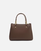 شنطة نسائية من الجلد بلون بني