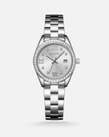 ساعة نسائية ستيل باللون الفضي