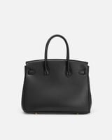 شنطة نسائية بتصميم كلاسيك بلون أسود