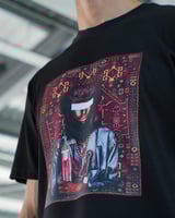 تي شيرت رجالي قطن بلون أسود