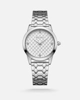 ساعة نسائيه جذابه باللون الفضي