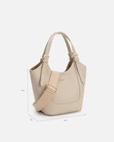 شنط نسائية بتصميم عصري بلون بيج