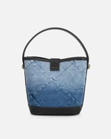 ‎ شنطة نسائية من الجلد و القماش