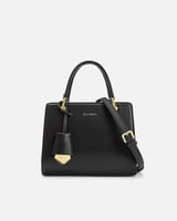 شنطة نسائية أنيقة جلد بلون أسود