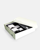 طقم مبخرة وعلبة بخور بلون أبيض