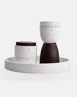 طقم مبخرة وعلبة بخور على صينية فاخرة