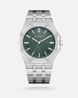 ساعة رجالية من الفي بلون فضي