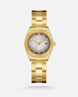 ساعة نسائية بسير ستيل بلون ذهبي