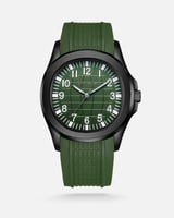 ساعة رجالية ربل من الفي بلون أخضر