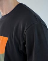 تي شيرت رجالي قطن بلون أسود