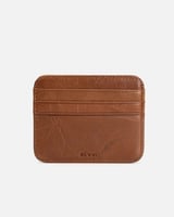 محفظة رجالية جلد بلون بني