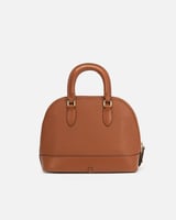 شنطة نسائية من الجلد بلون بني