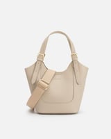 شنط نسائية بتصميم عصري بلون بيج