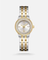 ساعة نسائية الفي ستيل ذهبي وفضي