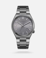 ساعة رجالية من الفي باللون الرمادي