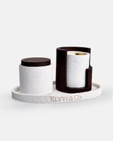 صينية فاخرة مع مبخرة وعلبة لحفظ البخور