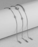 طقم هدية نسائية كلاسيك بلون فضي