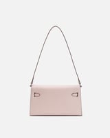 شنطة نسائية بتصميم أنيق بلون وردي