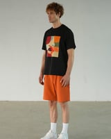 تي شيرت رجالي قطن بلون أسود