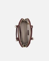 شنطة نسائية من الجلد بلون عودي