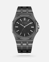 ساعة رجالية من الفي بلون رمادي