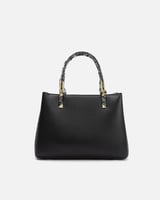 شنطة نسائية من الجلد بلون أسود