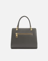 شنطة نسائية أنيقة جلد بلون رمادي