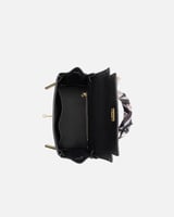 شنطة نسائية من الجلد بلون أسود