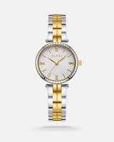 ساعة نسائيه من الستيل بلون فضي وذهبي من الـﭭــــي