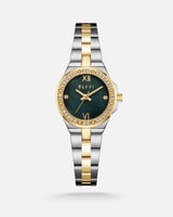 ساعة نسائية بسير ستيل بلون ذهبي وفضي