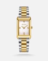 ساعة نسائيه ستيل بلون فضي وذهبي من الـــــي