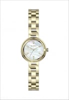 ساعه نسائيه بتصميم عصري ورفيع من الستيل باللون الذ...