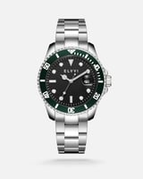 ساعة إلڤي رجالية ستيل باللون الفضي
