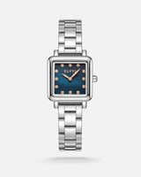 ساعة نسائية بسير ستيل باللون الفضي