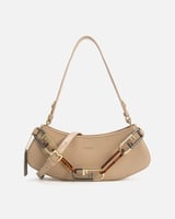 شنطة نسائية باللون البيج
