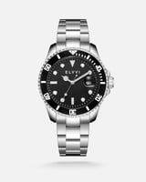 ساعة إلڤي رجالية ستيل باللون الفضي