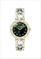 ساعه نسائيه بتصميم مستوحى من جلد الثعبان من الستيل...