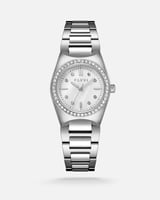 ساعة نسائية ستيل باللون الفضي